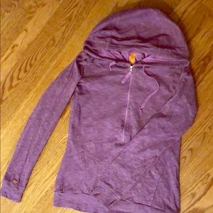 Lucy half-zip hooded sweatshirt